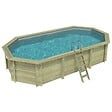 ALTANKA - Piscine hors sol en bois NEMO 7.3 x 3.97 - H.1.45 m, gris clair, fixations à visser - BAS7305OSPL2 - vignette