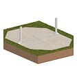 ALTANKA - Piscine hors sol en bois NEMO 5.79 x 3.49 - H.1.45 m avec plage, sable, cadre en métal - sans dalle - BAS7304OSPU3+PLA304 - vignette