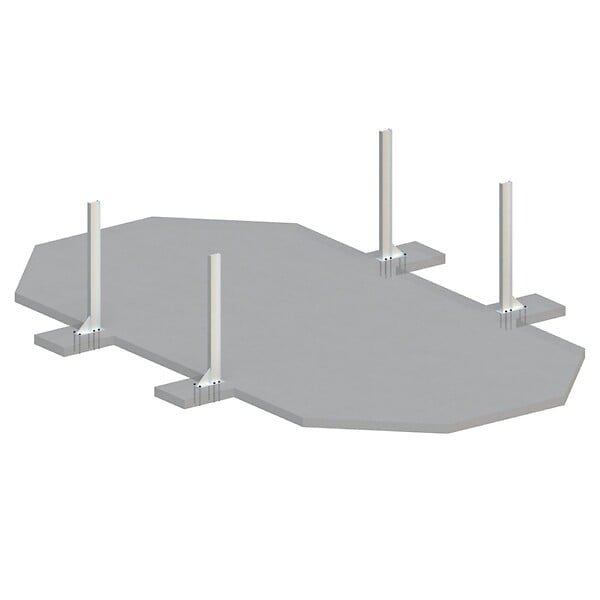 ALTANKA - Piscine hors sol en bois NEMO 7.3 x 3.97 - H.1.45 m avec plage, bleu pâle, fixations à visser - BAS7305OSPL+PLA305 - large