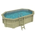 ALTANKA - Piscine hors sol en bois NEMO 5.79 x 3.49 - H.1.45 m, gris clair, fixations à sceller - BAS7304OSPI2 - vignette