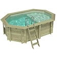ALTANKA - Piscine hors sol en bois NEMO 4.3 x 3 - H.1.18 m avec plage, sable, fixations à sceller - BAS7302OSPI3+PLA302 - vignette