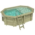 ALTANKA - Piscine hors sol en bois NEMO 4.3 x 3 - H.1.18 m avec plage, sable, cadre en métal - sans dalle - BAS7302OSPU3+PLA302 - vignette