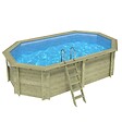 ALTANKA - Piscine hors sol en bois NEMO 5.79 x 3.49 - H.1.45 m, bleu pâle, cadre en métal - sans dalle - BAS7304OSPU - vignette
