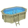 ALTANKA - Piscine hors sol en bois NEMO 4.3 x 3 - H.1.31 m, bleu pâle, fixations à sceller - BAS7303OSPI - vignette