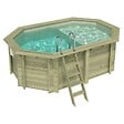 ALTANKA - Piscine hors sol en bois NEMO 4.3 x 3 - H.1.31 m avec plage, sable, fixations à sceller - BAS7303OSPI3+PLA303 - vignette