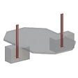 ALTANKA - Piscine hors sol en bois NEMO 4.3 x 3 - H.1.31 m avec plage, sable, fixations à sceller - BAS7303OSPI3+PLA303 - vignette