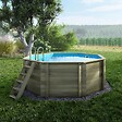 ALTANKA - Piscine hors sol en bois CORAL 3.25 x 3.25 - H.1.18 m, bleu pâle, autoportante - sans dalle - BAS7301OSP - vignette