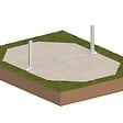 ALTANKA - Piscine hors sol en bois NEMO 4.3 x 3 - H.1.18 m, sable, cadre en métal - sans dalle - BAS7302OSPU3 - vignette