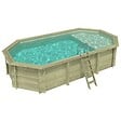 ALTANKA - Piscine hors sol en bois NEMO 7.3 x 3.97 - H.1.45 m avec plage, sable, fixations à visser - BAS7305OSPL3+PLA305 - vignette
