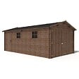 ALTANKA - Garage en bois - 21m2 - 3.5x6m - imprégné - Ep. 28mm - couleur: marron - GAR20 - vignette