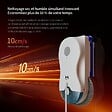 Robot lave-vitres HUTT 10 double moteur pilote IA Blanc - vignette