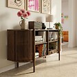 OVIALA - Buffet bohème 160 cm effet bois foncé - Marcus - vignette