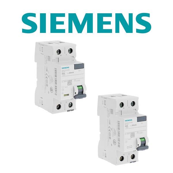 SIEMENS - SIEMENS Lot de 3 interrupteurs différentiels 30 mA – 40A Type A + 40A Type AC – CE / NF - large