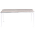 BELIANI - Table de salle à manger de jardin SOVARETO 180 cm 90 cm Imitation bois Gris clair - vignette