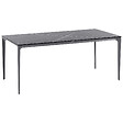 BELIANI - Table de salle à manger de jardin SOVARETO 180 cm 90 cm Effet marbre Marbre noir - vignette