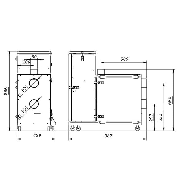 CS THERMOS - Poêle à granulés extérieur - Turbopellet Air 12 kW - Gris - large