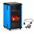 SAHARA - Chauffage à gaz 3,4KW Bleu Effet feu + Tuyau gaz + Détendeur butane Manhattan Sahara - vignette