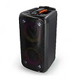 NEDIS - Enceinte Bluetooth Party 240W crête 80W RMS 5h USB AUX Karaoké Entrée Micro Lumières Enceinte Trolley Noir Orange Nedis - vignette