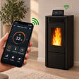 EMAFLAM - Accessoire Wi-Fi EMAFLAM pour Poêle à Granulés - Smart Pellet Stove - - vignette