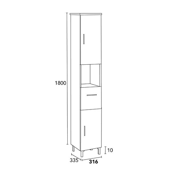 KIAMAMI VALENTINA - Barre D'appui Pour Salle De Bain En Acier Inoxydable De 45 Cm Pour Personnes Handicapées Blanc - large