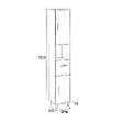 KIAMAMI VALENTINA - Barre D'appui Pour Salle De Bain En Acier Inoxydable De 45 Cm Pour Personnes Handicapées Blanc - vignette