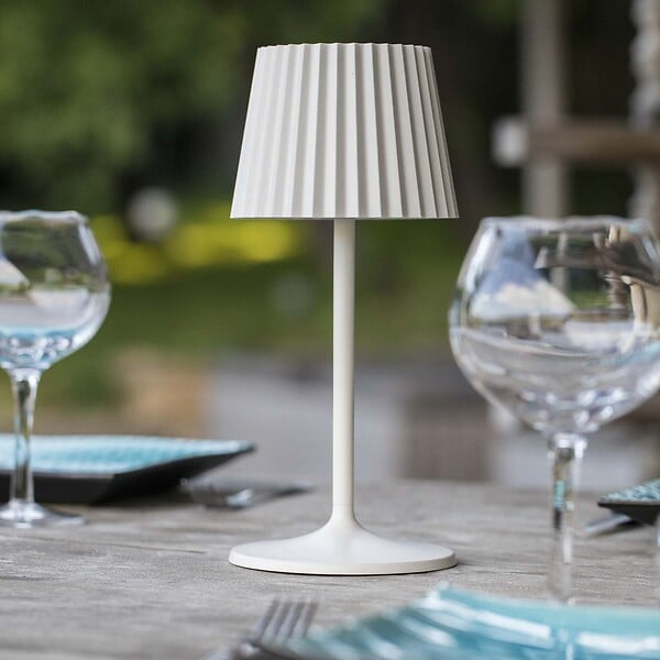 LUMISKY - Lampe de table sans fil ABBY Blanc H30cm - large