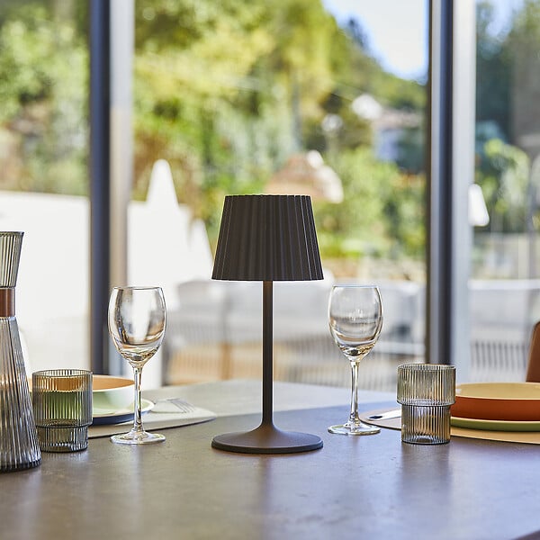 LUMISKY - Lampe de table sans fil ABBY Noir H30cm - large