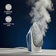 NEDIS - Fer à repasser Vapeur 2000W Semelle céramique Réservoir 200ml Repassage Vêtements Vapeur verticale Bleu & Blanc Nedis - vignette