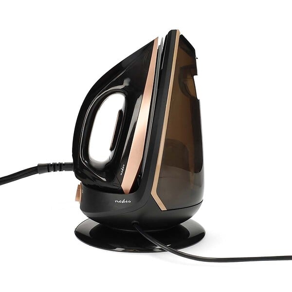NEDIS - Centrale Vapeur 2400 W Noir & Rose Gold 7bars 40 g/min réservoir 1,5 L semelle Céramique Défroissage vertical Vêtement Nedis - large