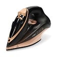 NEDIS - Fer à Repasser Vapeur sans fil 2200W 20 g/min Vêtement Défroissage Vertical Semelle Acier Design Noir & Rose Gold Nedis - vignette