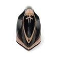 NEDIS - Fer à Repasser Vapeur sans fil 2200W 20 g/min Vêtement Défroissage Vertical Semelle Acier Design Noir & Rose Gold Nedis - vignette