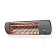 NEDIS - Chauffage Mural Salle de Bain 1200W Quartz Protection IPX4 Pieces Humides 12 m² Radiateur Gris Nedis - vignette
