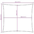 VIDAXL - vidaXL Voile de parasol tissu oxford carré 4x4 m terre cuite - vignette
