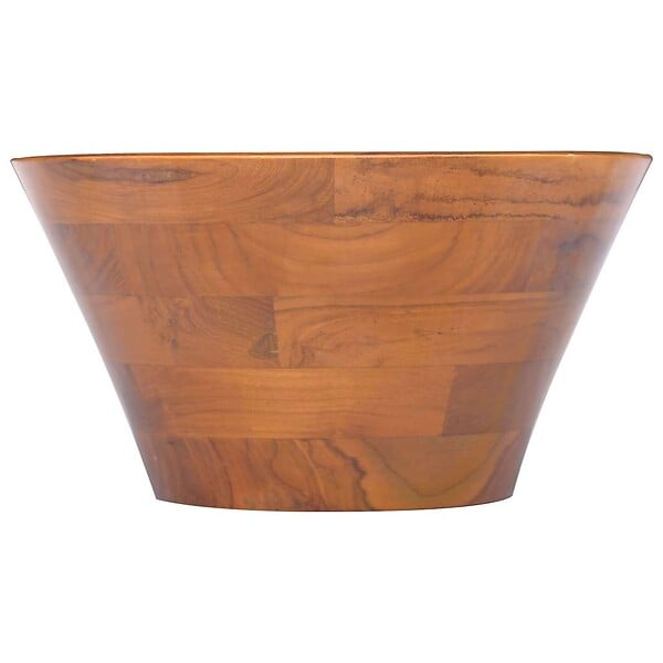 VIDAXL - vidaXL Lavabo de Salle d'Eau Vasque à Poser de Toilette Lave-mains de Salle de Bain Lavabo de Salle d'Eau Intérieur Φ40x20 cm Bois de Teck Massif - large