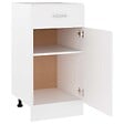 VIDAXL - vidaXL Armoire de plancher à tiroir "Lyon" Blanc 40x46x81,5cm - vignette