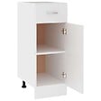 VIDAXL - vidaXL Armoire de plancher à tiroir "Lyon" Blanc 30x46x81,5cm - vignette