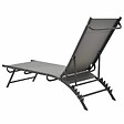 VIDAXL - vidaXL Chaises longues lot de 2 Textilène et acier - vignette