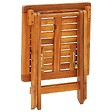 VIDAXL - vidaXL Chaises longues lot de 2 avec table et coussins Acacia solide - vignette
