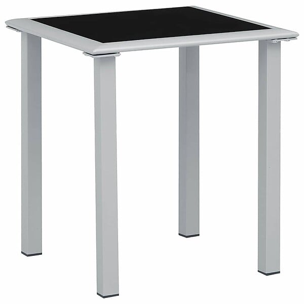 VIDAXL - vidaXL Chaises longues lot de 2 avec table Aluminium Crème - large