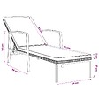VIDAXL - vidaXL Chaises longues lot de avec table Résine tressée Gris - vignette