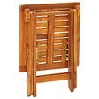 VIDAXL - vidaXL Chaises longues lot de 2 avec table et coussins Acacia solide - vignette