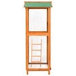 VIDAXL - vidaXL Cage à oiseaux 68x62x166 cm bois de sapin massif - vignette