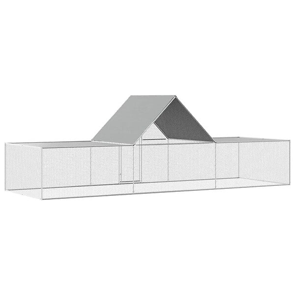 VIDAXL - vidaXL Poulailler 6 x 2 x 2 m Acier galvanisé - large