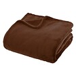 ATMOSPHERA - Plaid flanelle Ollis marron tonka 230x180cm - vignette