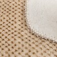 ATMOSPHERA - Plaid flanelle effet sherpa Lyno beige lin 170x130cm - vignette