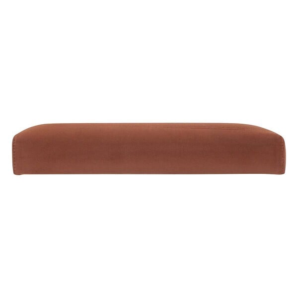 ATMOSPHERA - 2 en 1 Pouf pliant et coffre de rangement Velours Ambre 38 x 38 cm - large