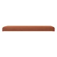 ATMOSPHERA - 2 en 1 Pouf pliant double et coffre de rangement Velours Ambre  76 x H 38 cm - vignette