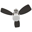 VIDAXL - vidaXL Ventilateur de plafond lampe et télécommande 76 cm Marron foncé - vignette