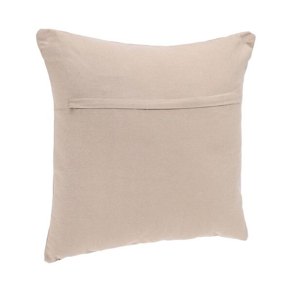 ATMOSPHERA - Coussin déhoussable en Coton Beige lin 38 x 38 cm - large