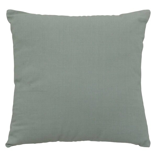ATMOSPHERA - Coussin déhoussable en Coton Vert Céladon 38 x 38 cm - large